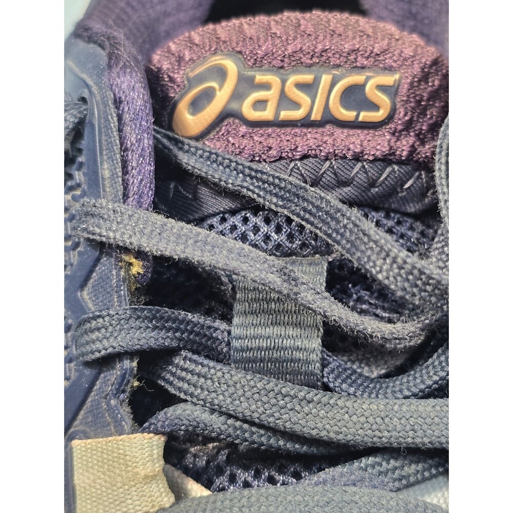 ASICS Women's Sz 7.5 GEL-Resolution 8 Tennis/Pickleball Shoes in Peacoat/White - Picture 14 of 16